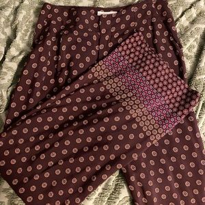 Anthropologie wide leg colorful pants